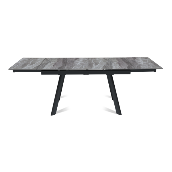 Стол раскладной Stone (140+40+40), керамика глянцевая Italian Light Grey