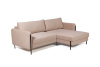 Барселона диван-кровать с шезлонгом, велюр бежевый