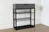 Обувница Краш черный муар/графит