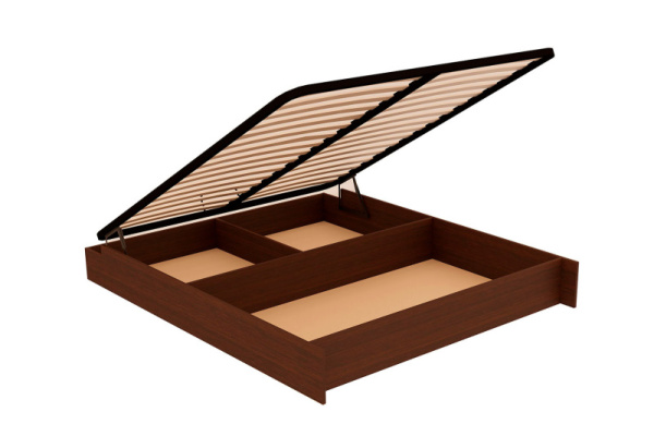 Основание кровати с бельевым ящиком БИЗ27б Орех Вирджиния