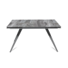 Стол раскладной Асти (140+40+40), керамика глянцевая Italian Light Grey