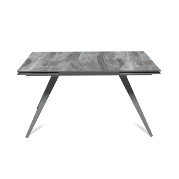 Стол раскладной Асти (140+40+40), керамика глянцевая Italian Light Grey