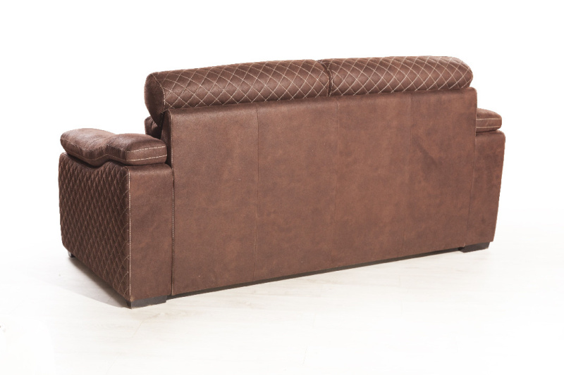 Бостон NEW диван-кровать трехместный прямой замша бежевый