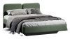 Кровать «Флори» Тип 1 (1400) Велюр Ultra Olive