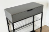 Обувница Краш черный муар/графит