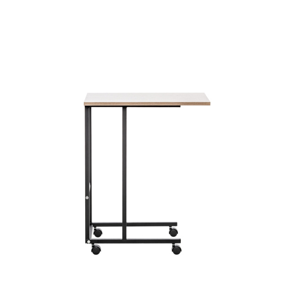 Стол подкатной Leset Уно Чёрный Шимо светлый