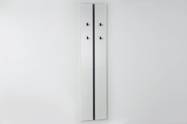 Вешалка 2 Мерси белое дерево