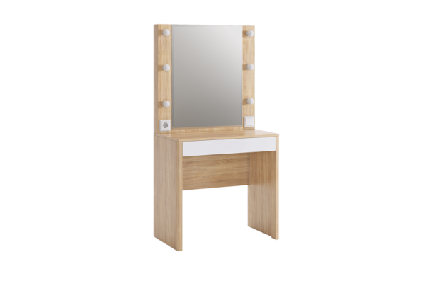 Зара Трюмо дуб сонома/белый