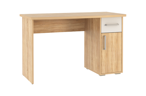 Лайт-1 Стол компьютерный 1200 дуб сонома/белый