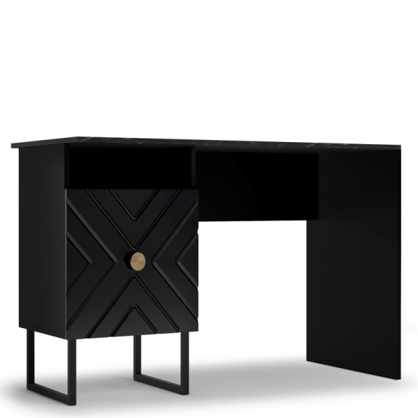 Стол письменный Марсель Глянец черный