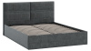 Кровать с ПМ «Глосс» Тип 1 (с подъемным механизмом) без заглушины Микровелюр Jercy Graphite