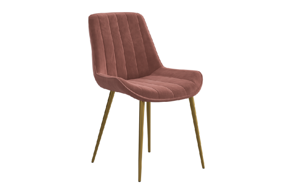Стул Лари Т1 вереск (велюр)/золото