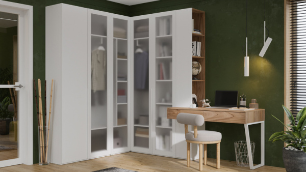 Спальный гарнитур «Порто» №5 Яблоня Беллуно, Белый