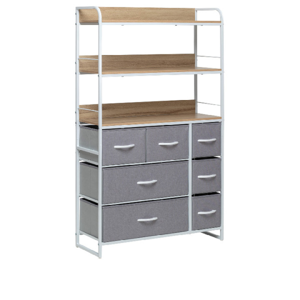 Комод Leset Ноа с полками 7 ящиков Белый Клён