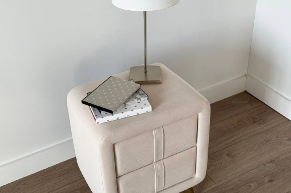 Тумба прикроватная Софи 2 крем (велюр)