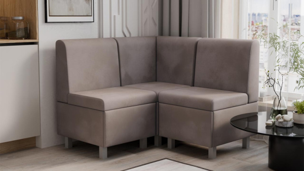 Диван угловой «Каир» ГН №4 Исп.2 Велюр Camaro 05 (мокко)