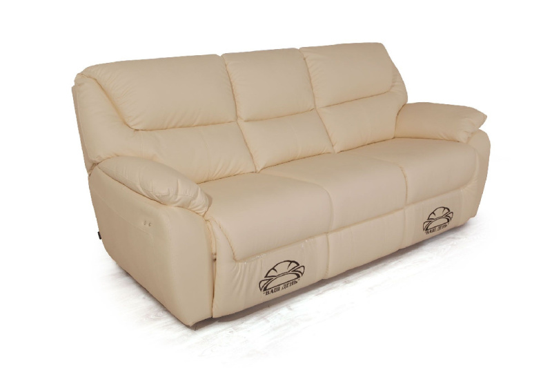 Валенсия-01 диван трехместный, 2 механизма "эл.реклайнер" искусственная кожа