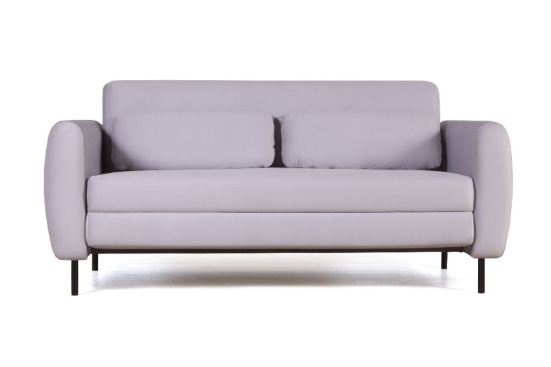 Сиена диван-кровать прямой с подлокотниками, бархат 04