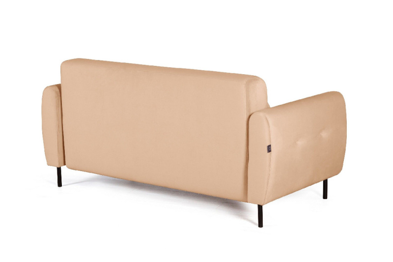 Сиена диван-кровать прямой с подлокотниками, бархат бежевый 5