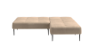Монако диван-кровать с шезлонгом, без подлокотников, бархат бежевый 5