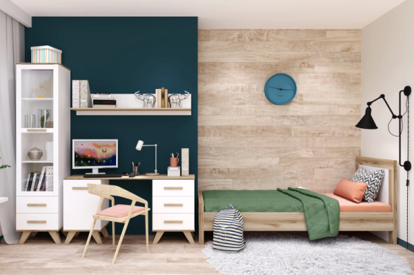 Спальня «Вега Скандинавия» (комплект 1) «Белый глянец»