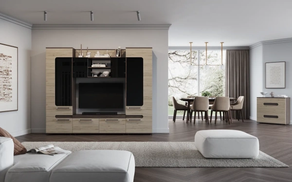 Гостиная Сона Венге/Дуб Ривьера