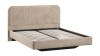 Кровать без ПМ «Тиффани» Тип 1 (без подъемного механизма) Микровелюр Wellmart Dark Beige