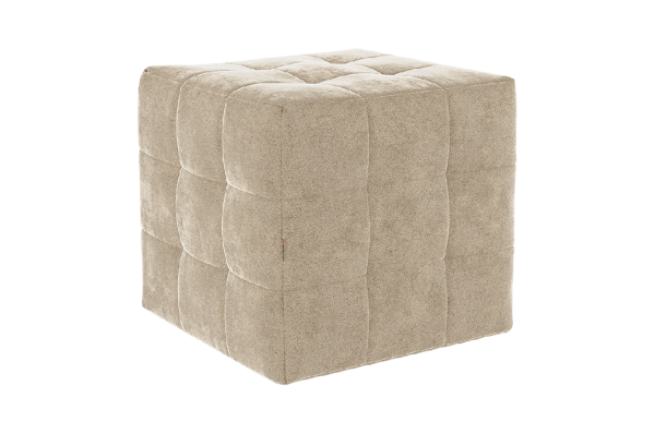 Пуф Рубик 2 капучино (велюр)