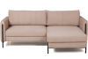 Барселона диван-кровать с шезлонгом, велюр бежевый