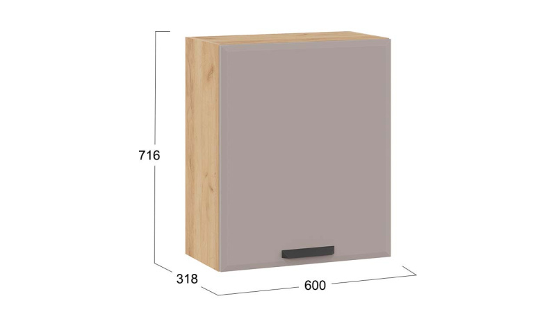 Шкаф навесной c одной дверью «Тиана»