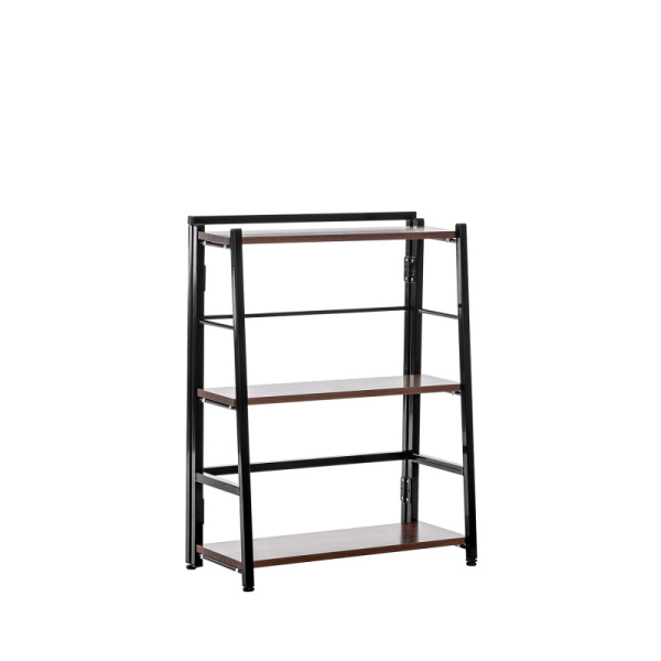 Стеллаж раскладной Leset Пако 800 трапеция Чёрный Орех донской