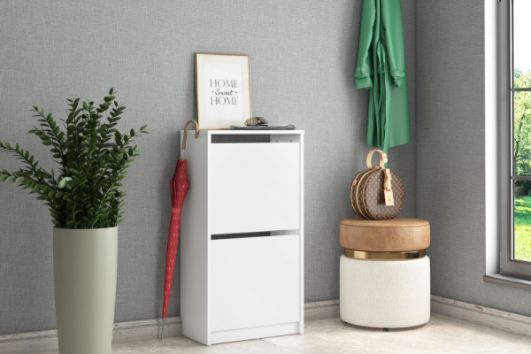 Обувница с 2-мя откидными фасадами Реан