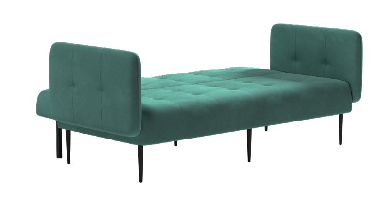 Монако диван-кровать прямой с подлокотниками, трехместный, бархат 87