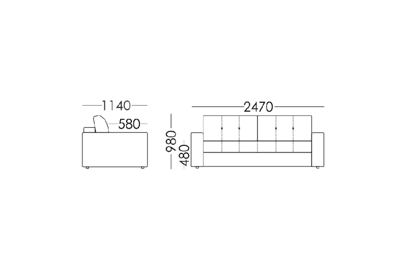 Диван прямой PALERMO