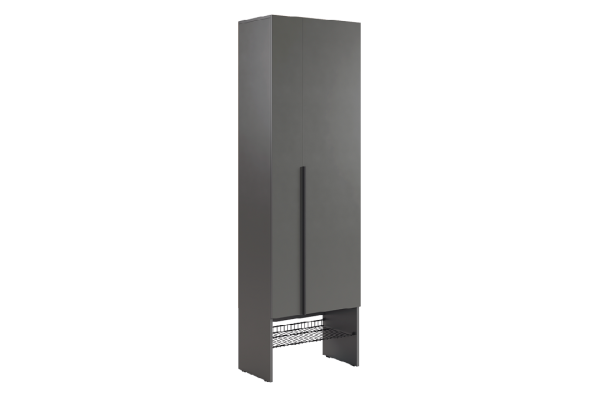Баско Шкаф двухдверный L600 графит