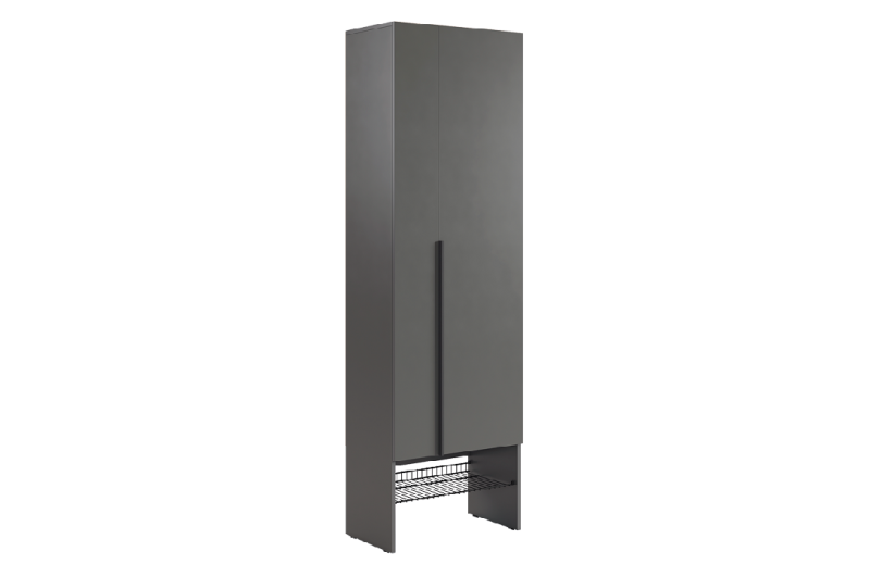 Баско Шкаф двухдверный L600 графит