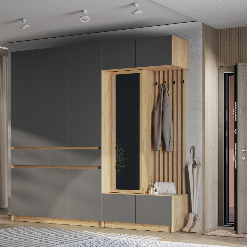 Прихожая Багира ПР-03 крафт/графит