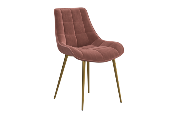 Стул Монти Т1 вереск (велюр)/золото