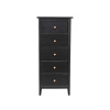 Leset Комод "Мира-5" (Комод 05) Чёрный