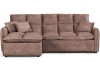 Рио диван-кровать с шезлонгом, замша camel