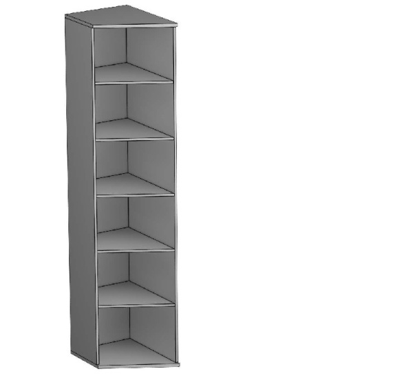 Полка угловая Kantri ПУ (г) фасад глухой