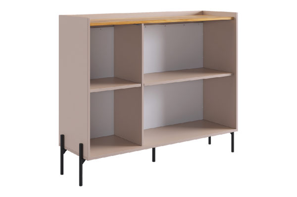 Гостиная "Доминика К2" (2380х350х920) кашемир/дуб крафт золотой