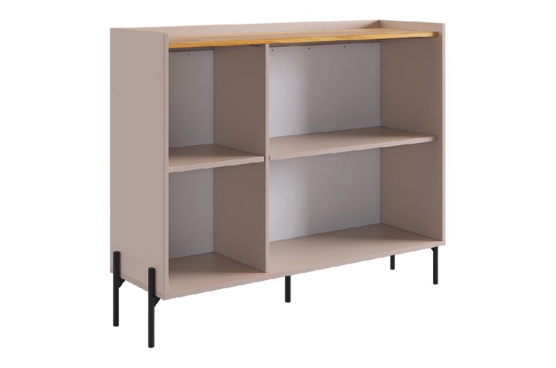 Гостиная "Доминика К2" (2380х350х920) кашемир/дуб крафт золотой