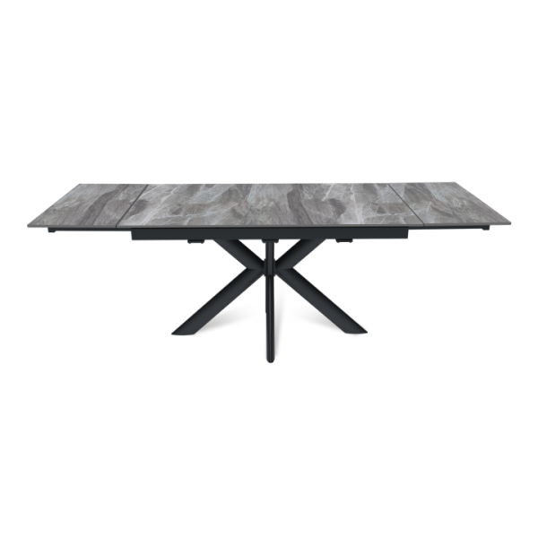 Стол раскладной Strong (140+40+40), керамика глянцевая Italian Light Grey