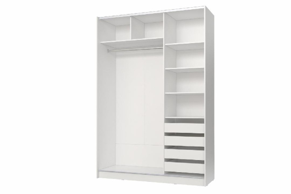 Шкаф-купе 2 дв. 342.47 Марвин-3, профиль серебро 1832