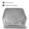Стул Berg поворотный 360 градусов, комплект (2 шт), бархат светло-серый 26/ черный конус
