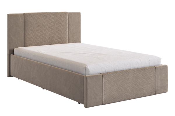 Каркас кровати Хлоя 120х200 см латте (велюр)