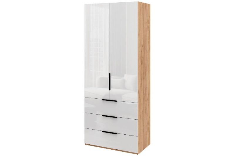 Шкаф 3-х дверный с ящиками, 135 см Люкс