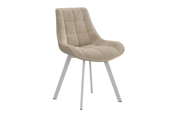 Стул Монти Т2 пломбир (велюр)/белый