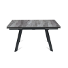 Стол раскладной Stone (140+40+40), керамика глянцевая Italian Light Grey